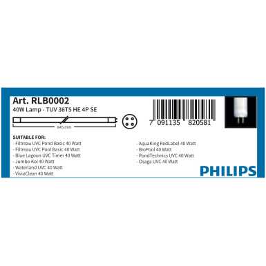 TUV 36T5 HEb4P SE (Art. RLB0002): 40W