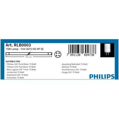 TUV 36T5 HO 4P SE (Art. RLB0003): 75W