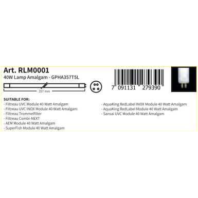 GPHA357T5L (Art. RLM001): 40W Amalgam