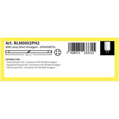 GPHA598T5L (Art. RLM0002PH2): 80W Short Amalgam