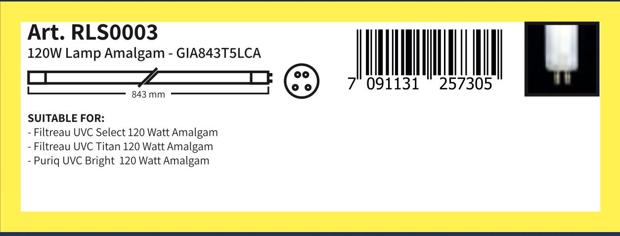 GlA843T5LCA (Art. RLS0003): 120W Amalgam