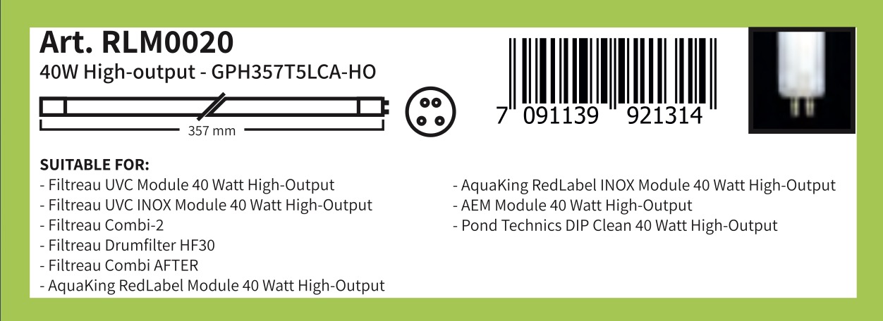 GPH357T5LCA-HO (Art. RLM0020): 40W High-output