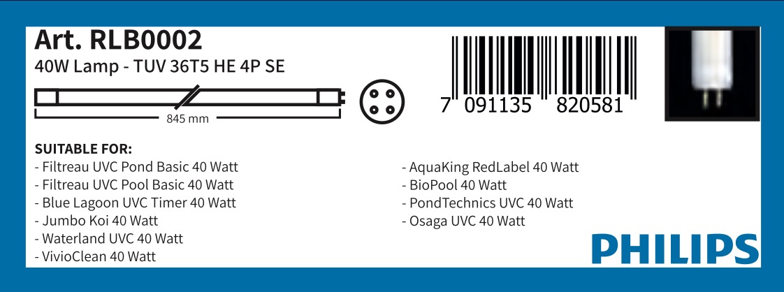 TUV 36T5 HEb4P SE (Art. RLB0002): 40W