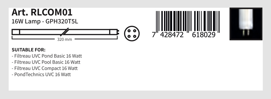 GPH320T5L (Art. RLCOM01): 16W