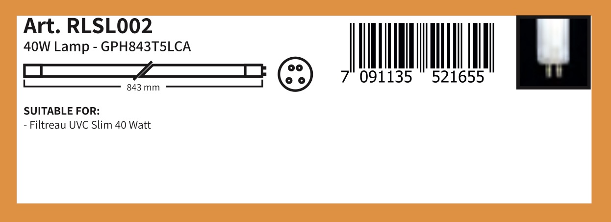 GPH843T5LCA (Art. RLSL002): 40W