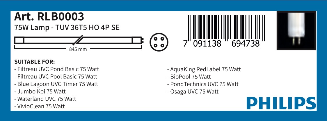TUV 36T5 HO 4P SE (Art. RLB0003): 75W
